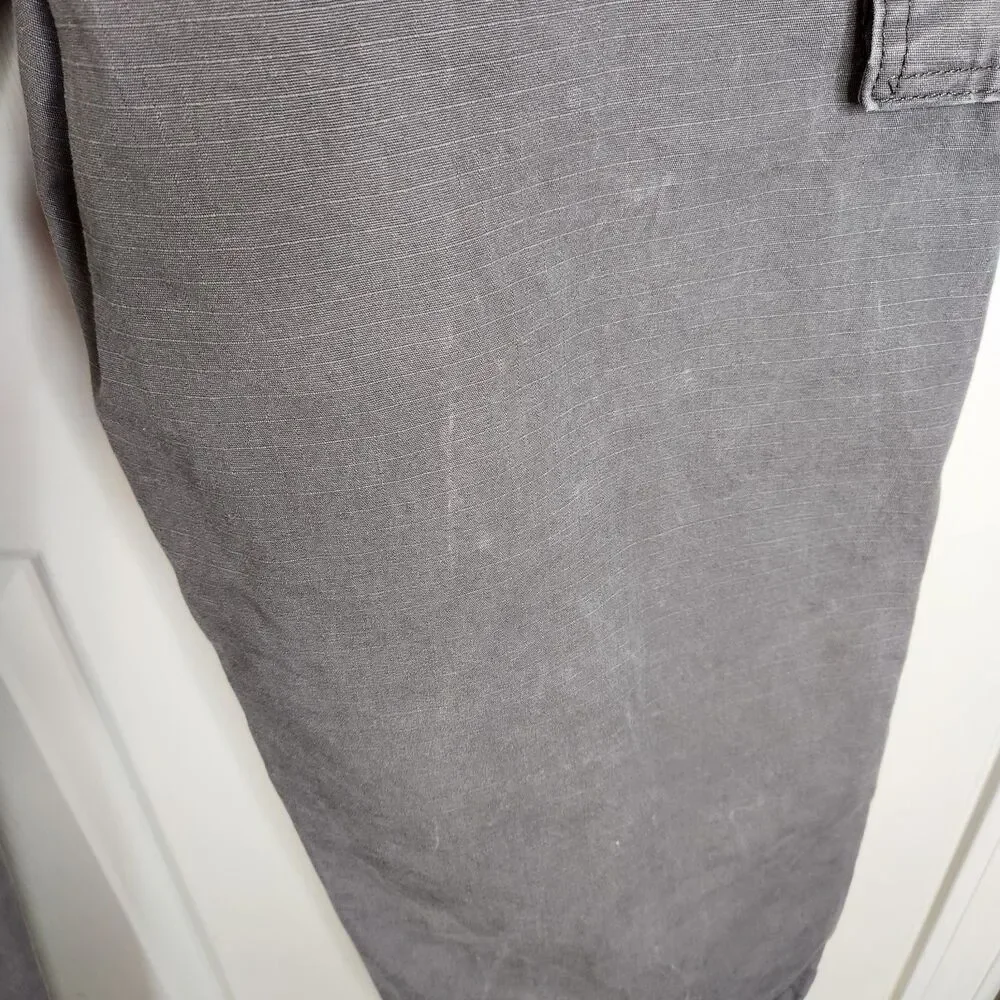 Wrangler RIGGS Mens 40x32 Gray Workwear Ripstop Ranger Cargo Carpenter Pants